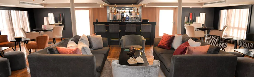 Lounge aboard the Salima Nile Cruise Nile cruise